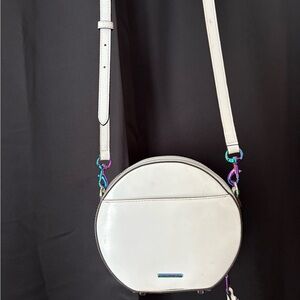 Rebecca Minkoff White Leather Circle Purse